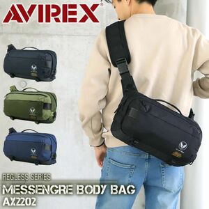 ボディバッグ AVIREX メンズ 斜めがけバッグ 横型 ワンショルダーバッグ ユニセックス アヴィレックス AX2202