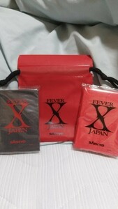 【非売品】SANKYO　CRフィーバーX JAPAN　オリジナルポケットティッシュつき巾着【送料込み】