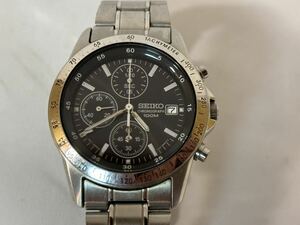 セイコー SEIKO クロノグラフ 腕時計 7T92-0DW0 稼働品