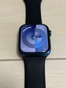【美品】Apple Watch Series7 45mm ブルー (MKNR3J/A)