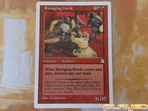 MTG　残虐無道の群れ/Ravaging Horde　英　PTK