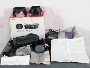 【ト滝】Canon キャノン iVIS HF G10 HD ビデオカメラ ハンディビデオカメラ 2011年製 取扱説明書 外箱付 AC701DEW28