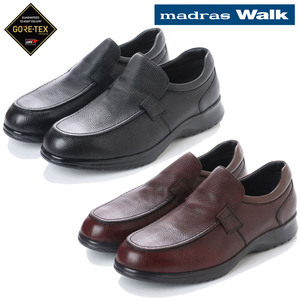 ▲madras Walk マドラス スリッポン カジュアル シューズ ゴアテックス MW8009 防水 ブラック Black 黒 25.5cm (0910010301-bk-s255)