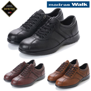 ▲madras Walk マドラス ウォーキング カジュアル シューズ ゴアテックス MW8010 防水 ブラック Black 黒 25.0cm (0910010302-bk-s250)