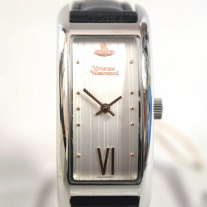 ■ ヴィヴィアンウエストウッド 腕時計 スクエア クオーツ レディース ブラック シルバー VV224SLBK (0990009698)