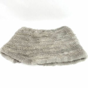 * body dressing mink snood muffler knitting gray (0220456122)