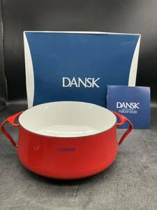 p051601 両手鍋 DANSK コベンスタイル2 18cm レッド　北欧　キッチン　調理器具