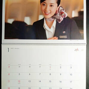 【即決・未使用】JAL カレンダー CA 客室乗務員 キャビンアテンダント 壁掛け カレンダー 2009年 普通判 壁掛け 日本語版