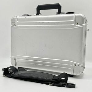1 jpy ZERO HALLIBURTON Zero Halliburton 2way attache case business bag briefcase aluminium silver 