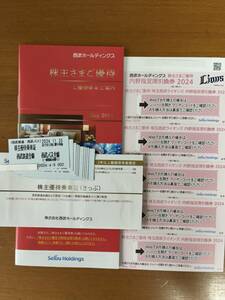 ● 最新　西武HD 切符10枚　株主優待冊子　内野指定席引換券 5枚 送料無料 