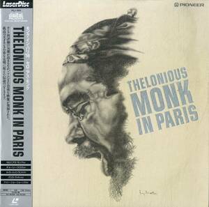 B00180486/LD/セロニアス・モンク「Thelonious Monk In Paris 1959 (1991年・PILJ-1103・バップ)」