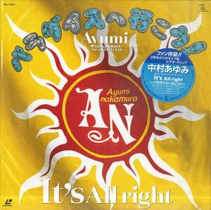 B00172937/LD/中村あゆみ「Its All Right -パラダイスへ行こう！-」