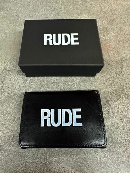 【廃盤レア】rude gallery mini wallet 本革　ルードギャラリー ミニウォレット　財布
