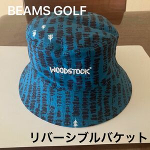 BEAMS GOLF × WOODSTOCK別注　リバーシブルバケットハット