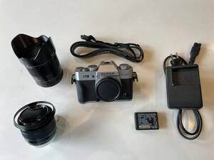 FUJIFILMミラーレスカメラ　X-T20中古　レンズ　フジノンXC15-45ｍｍ1：3.5-5.6ＡＦ　ＶＩＬＴＲＯＸ ＡＦ33ｍｍ1：1.4