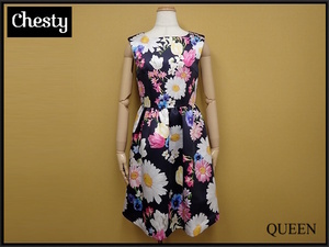 Chesty floral print One-piece *0* Chesty / flower / no sleeve /@B2/24*5*3-13