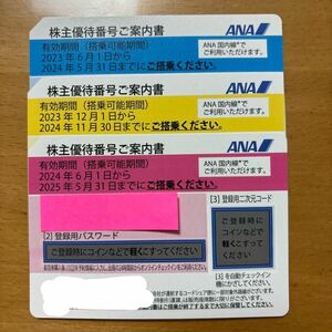 ANA 全日空 株主優待券　コード通知のみ 