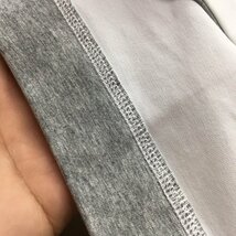 BRUNELLO CUCINELLI(ブルネロ クチネリ) メンズT-シャツ 半袖 丸首 綿 ホワイト Lサイズ トップス カットソー 刺繍ロゴ クルーネック_画像6