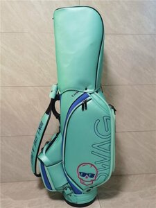 未使用 Golf Bag 　キャディーバック ゴルフバッグ PU レザー,9型，4.8kg