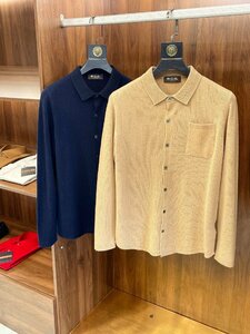 Loro Piana　ロロピアーナ　メンズ　ニット　カーディガン　カシミア　秋冬新品　S-XXL　サイズ選択可能　ブラウン