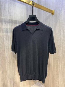 ブルネロクチネリ　BRUNELLO CUCINELLI メンズ　半袖　ニット　無地　シルク使用　M-3XL　サイズ選択可能