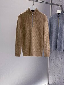 ブルネロクチネリ　BRUNELLO CUCINELLI メンズ　ニット　セーター　厚め　カシミア　秋冬新品　M-XXL　サイズ選択可能