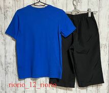 572　adidas　アディダス　男の子まとめ売り　ビッグロゴTシャツ　金ロゴハーフパンツ　2枚セット　size150_画像2