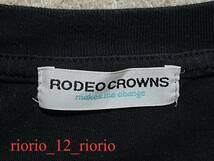 548　RODEO CROWNS　ロデオクラウンズ　フラワーTシャツ　胸ポケット　コットンTシャツ　sizeF_画像7