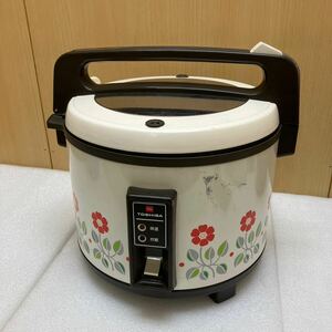 MK5920 昭和レトロポップ ピンク花柄 TOSHIBA電子ジャー 炊飯器 スミフロン炊飯/保温 動作確認濟み20240517