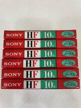 RM7811 SONY ソニー　カセットテープ ノーマル C-10HFA HF 10分　未開封 6本 0516_画像2