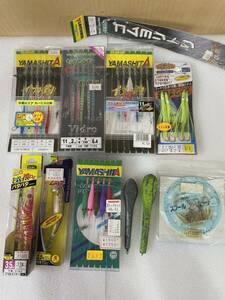 RM7910 魚具 GLOW 3.5号 夜光ピンク才レンジ BASIC 3.5号 金テープ YAMASHITA 浮スッテセット 他 0523