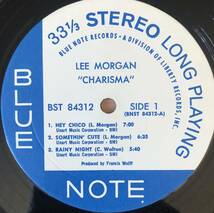 Lee Morgan / Charisma LP レコード BST84312 USORIG盤 Vangelder刻印_画像4