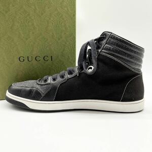 1 иен [ не использовался класс ] GUCCI Gucci [ редкий Япония ограниченная модель ] мужской спортивные туфли - ikatto обувь обувь кожа черный чёрный 9 28.0cm ранг 