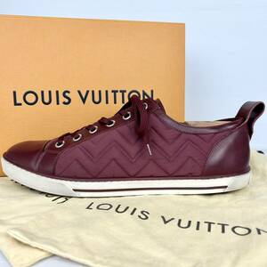 1円 【美品】 LOUIS VUITTON ルイヴィトン 【王者の貫禄】 メンズ ローカット スニーカー シューズ 靴 ナイロン レザー LV ロゴ 10 28.5位