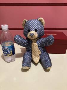 Salvatore Ferragamo.. bear bear teddy bear ..... Salvatore Ferragamo silk necktie scarf 