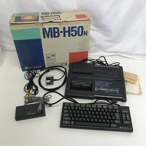 *HITACHI MSX MB-H50 персональный компьютер PERSONAL COMPUTER Hitachi клавиатура имеется игра машина VTR-W18 редкость редкий retro 