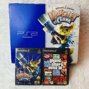 プレイステーション2 ラチェット&クランク　美品　プレステ2 ジャンク品　playstation 2 グラセフ　ソフト付き　箱付き　Ratchet&clank