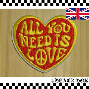 英国 インポート ワッペン パッチ The Beatles ビートルズ All You Need Is Love 愛こそはすべて ピース イギリス イングランド UK GB 380