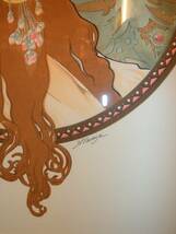 Ａｌｐｈｏｎｓｅ　Ｍｕｃｈａ、アルフォンス・ミュシャ、リトグラフ、ＢＲＵＮＥＴＴＥ、ブルネット、_画像9