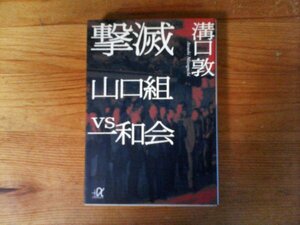 B56　撃滅　 山口組VS一和会　溝口 敦 　(講談社+α文庫) 　2000年発行　竹中正久　田岡一雄　