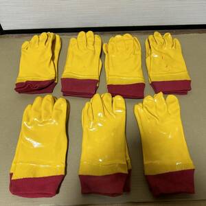 G158 未使用 作業用手袋 耐油ビニローブ 7双 ビニール手袋 