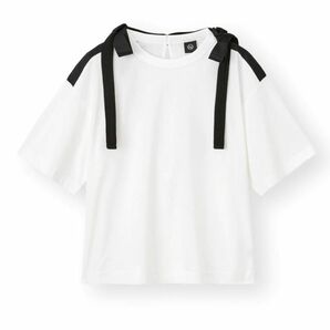 GU×アンダーカバー　白Tシャツ　リボンデザイン　Lサイズ 半袖 ホワイト 半袖Tシャツ