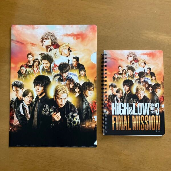 HiGH & LOW THE MOVIE3 グッズ(A5ノート・クリアファイル)