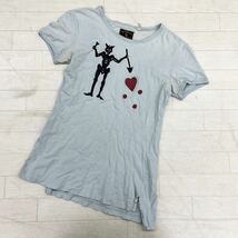 1438◎ Vivienne Westwood ANGLOMANIA ヴィヴィアンウエストウッド アングロマニア tシャツ カットソー 半袖 ライトブルー レディースS_画像1