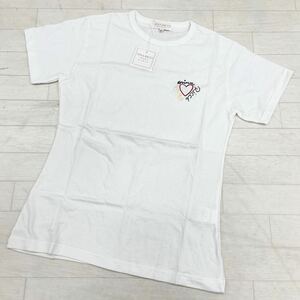 1438◎ 新品未使用 イタリア製 NINA RICCI ニナリッチ トップス カットソー Tシャツ 半袖 ワンポイント ロゴ 刺繍 ホワイト レディース2