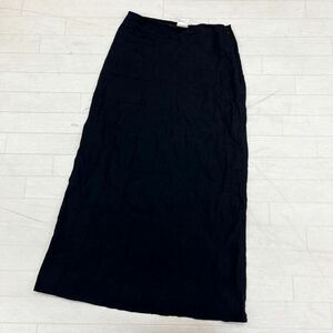 1439* agnes b. Agnes B pants bottoms skirt strut long plain casual black lady's 36