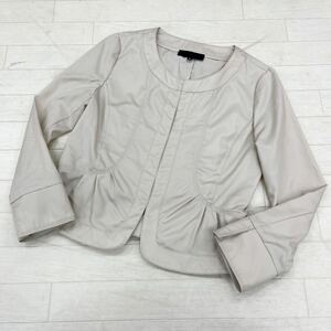 1445* UNTITLED Untitled tops no color жакет длинный рукав полный крюк одноцветный casual свет бежевый женский 2