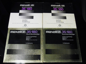 maxell マクセル UD 35-180 10号 オープンリールテープ 4本セット ジャンク品 メタルリール