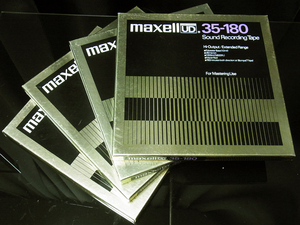 maxellmak cell UD 35-180 10 number open reel tape 4 pcs set junk metal reel 