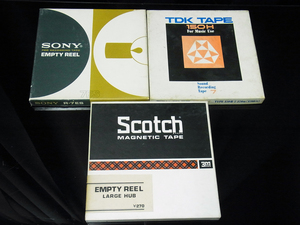 SONY ソニー TDK Scotch スコッチ 7号空リール 3枚セット 